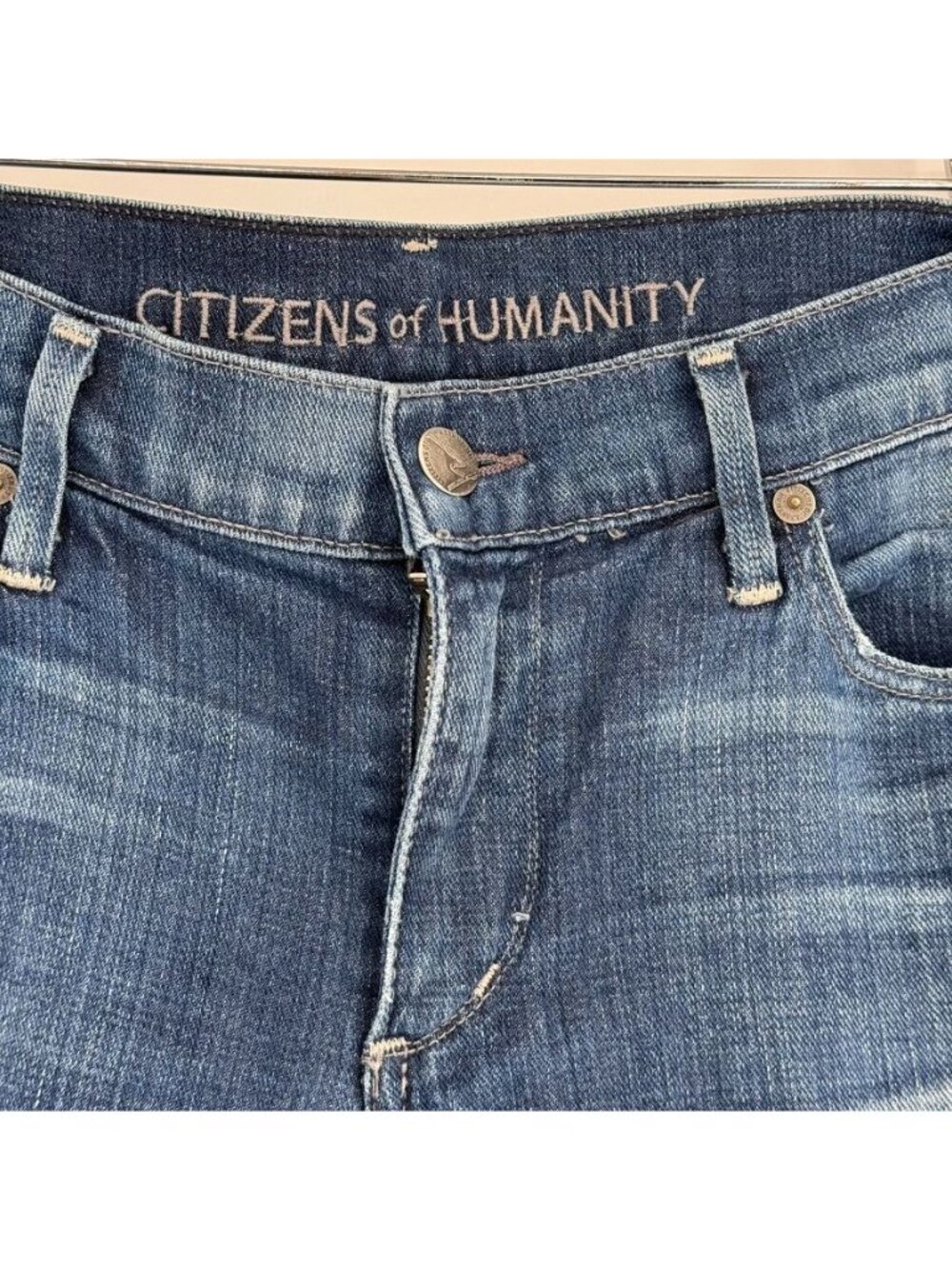 Citizens Of Humanity Womens Dani Cropped Straight Leg Jeans Size 29 Denim Blue - Picture 9 of 16